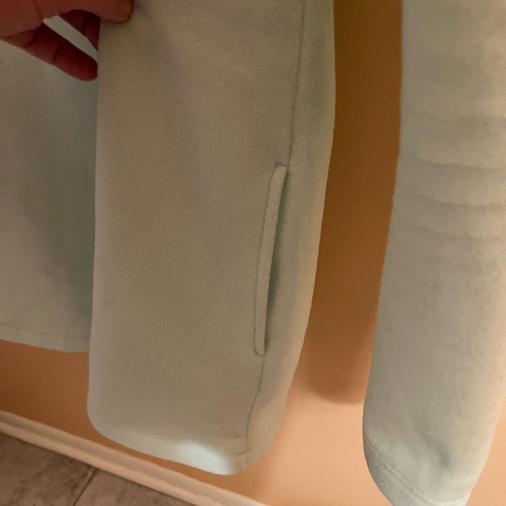 LAST CHANCE | Dudley Stephens Vello Fleece Cobble Hill Turtleneck in Mint Green - Picture 7 of 8